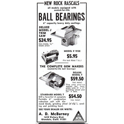 Mueller's Crystals Phoenix Arizona 1972 Ad AF8-H2