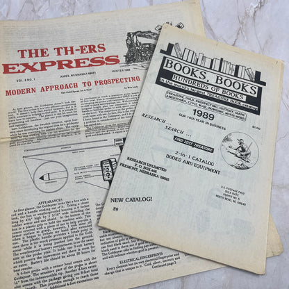 1989 Vol 8 No 1 TH-ers Express Treasure Hunting Newspaper Fremont NE M20