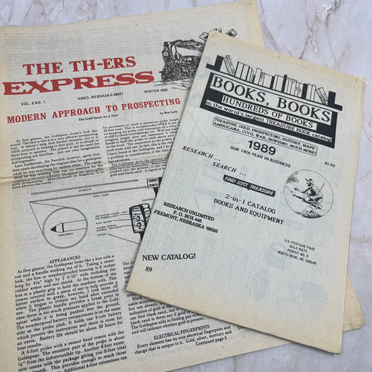 1989 Vol 8 No 1 TH-ers Express Treasure Hunting Newspaper Fremont NE M20
