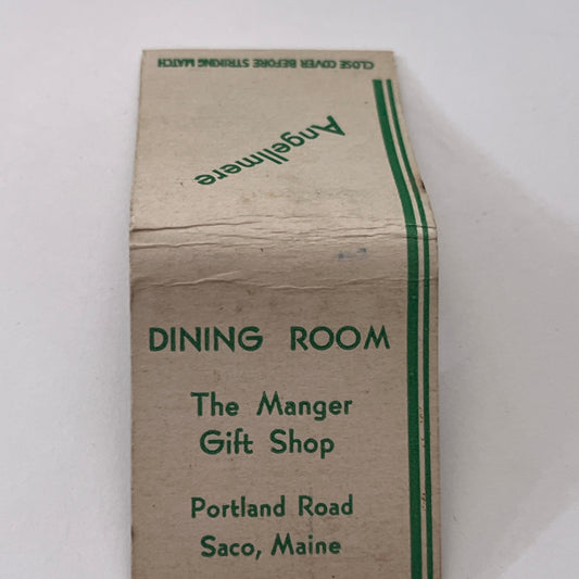 Angellmere Dining Room Portland Road Saco ME Vintage Matchbook Cover TB8-MB-11