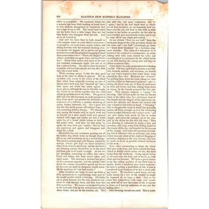 How Mackerel are Caught - Fishing - 4 Pages 1854 Article I19