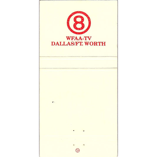 WFAA-TV 8 Dallas Fort Worth Seasons Greetings Vintage Matchbook MM4-10