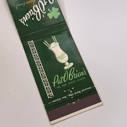 Pat O'Briens Restaurant New Orleans Vintage Matchbook Cover TB6-MB1-15