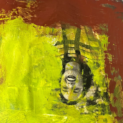 Original Mixed Media Abstract Art Painting 18x24 “Lazy Eye" Signed
