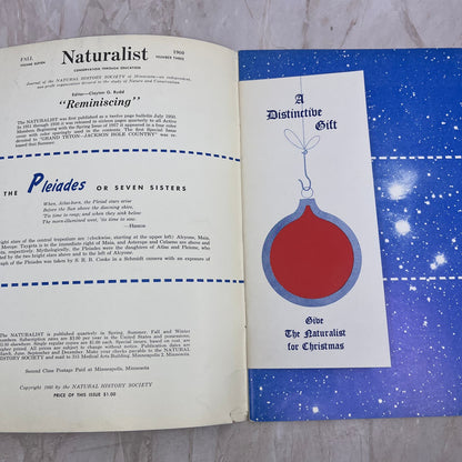 1960 Fall - Naturalist Magazine - Reminiscing - Natural History Society M21