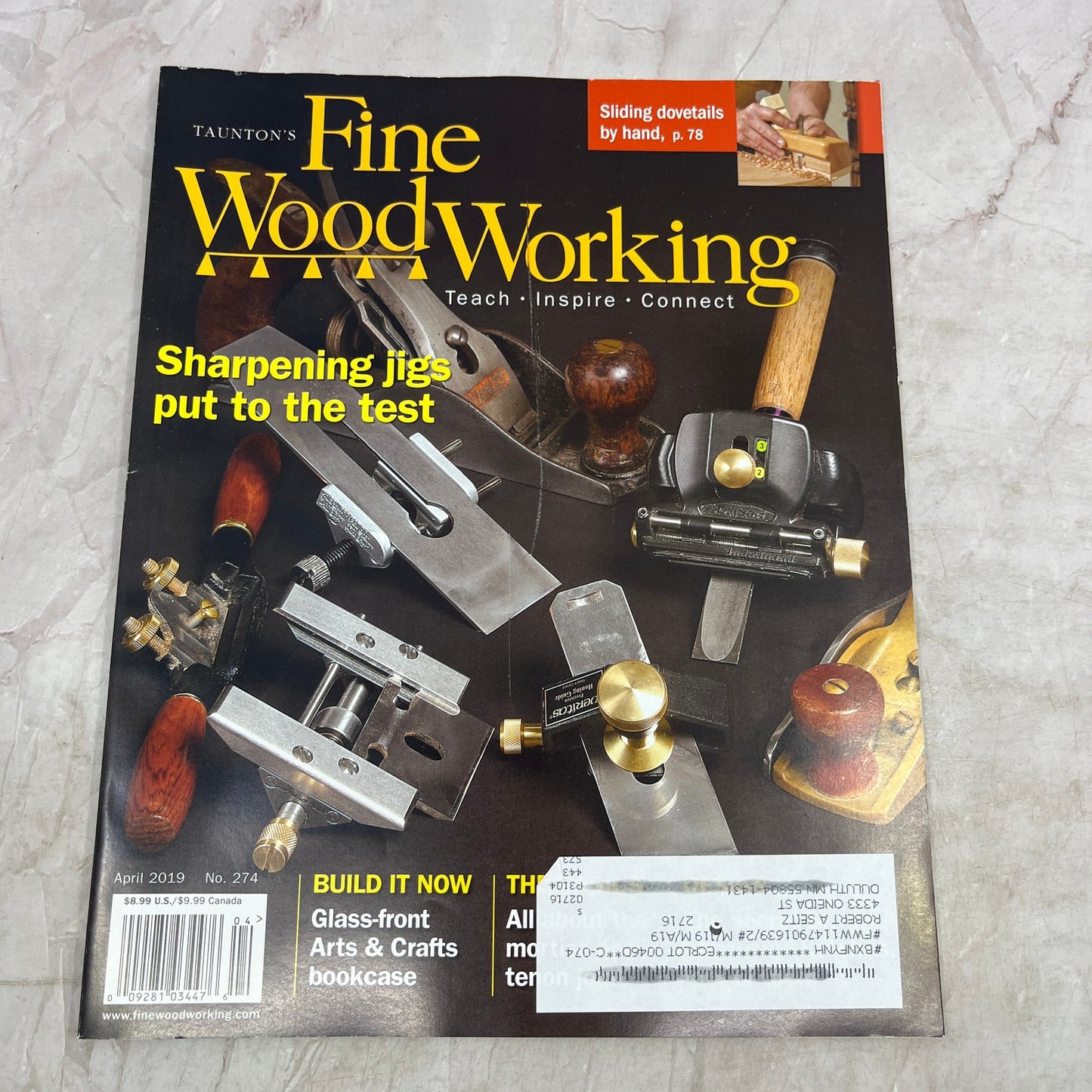 Sharpening Jigs - Apr 2019 No 274 - Taunton's Fine Woodworking Magazine M36