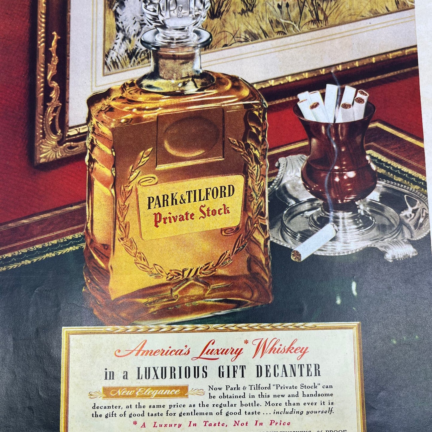 Park & Tilford America's Luxury Whiskey 1951 Magazine Ad FL6-10