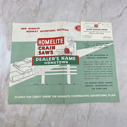 c1960 3M Homelite Highway Advertising Leaflet D.L. Beasley Nashville TN TI8-S7