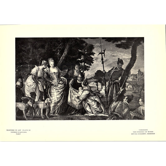 The Finding of Moses - Veronese - 1904 Litho Art Print AF4-7