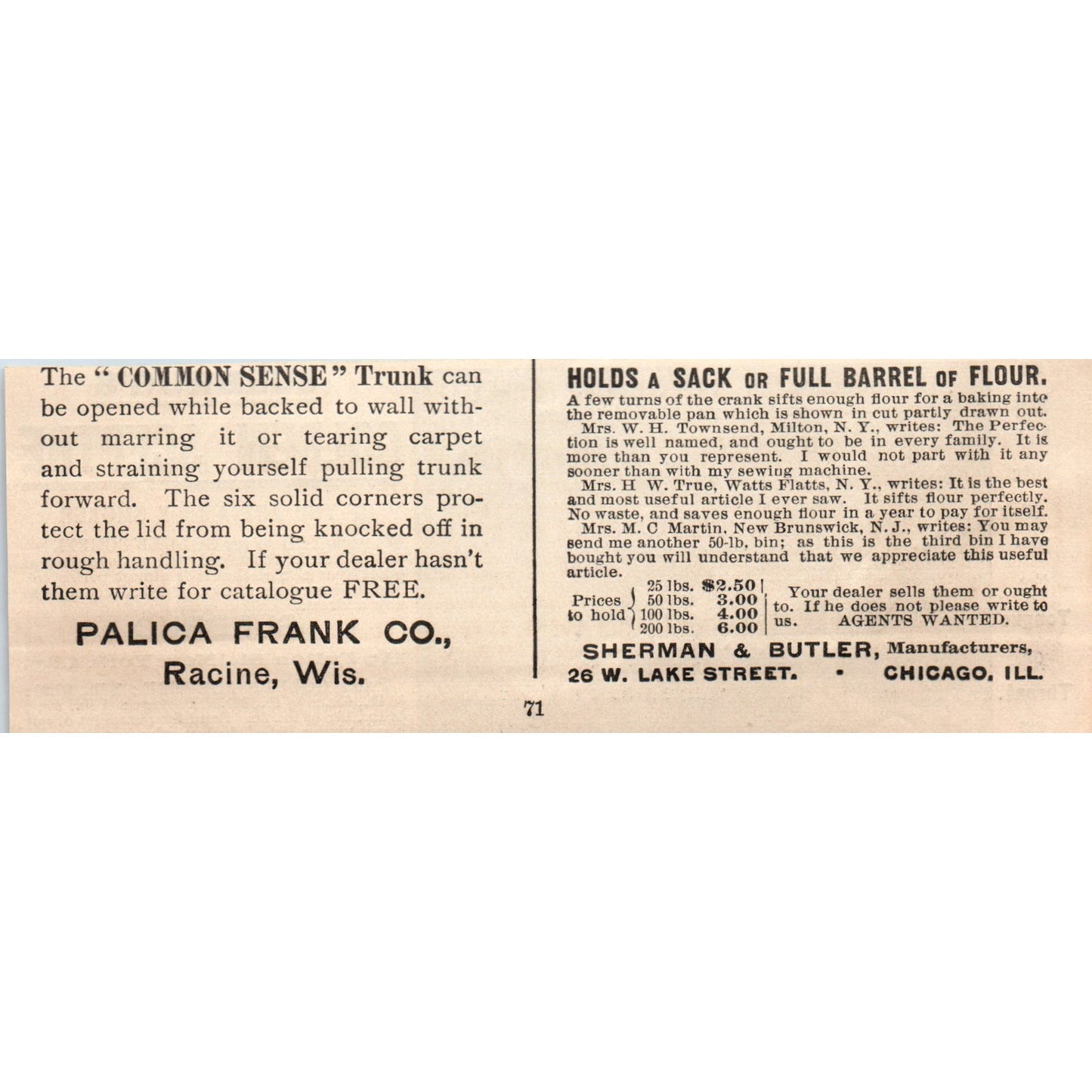 Surbrug's Golden Sceptre for the Pipe Fulton St. NY 1892 Magazine Ad AK6-H1
