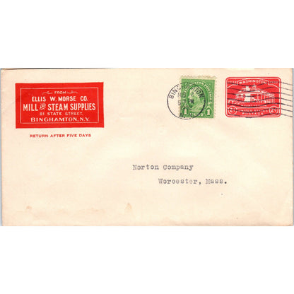 1932 Ellis W. Morse Co Mill & Steam Supplies Binghamton NY Worcester MA TG7-PC1