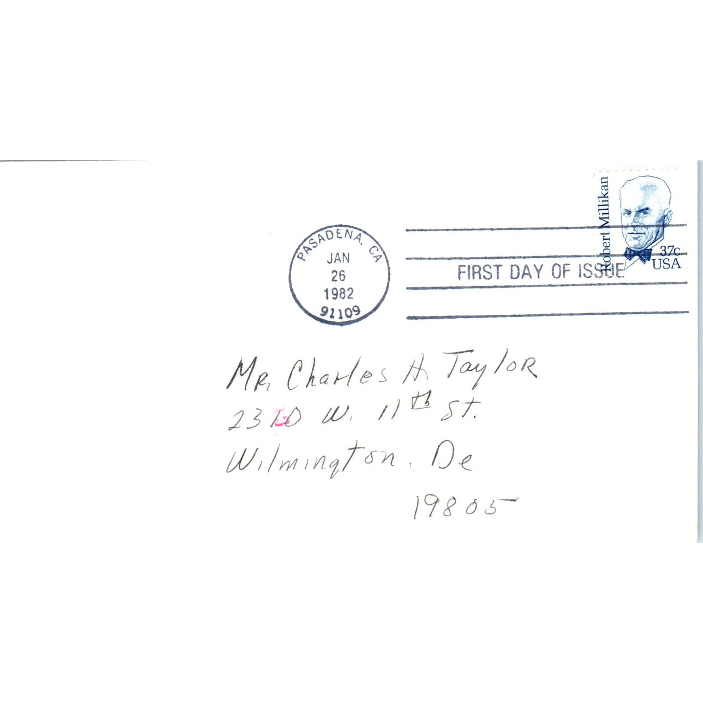 1982 Robert Millikan 37c Stamp First Day Issue Postal Cover TJ5-PC4