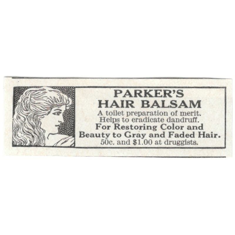 Parker's Hair Balsam 1918 Magazine Ad AF1-SS3