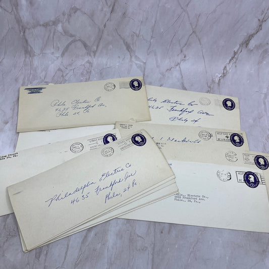 1950s Lot Philadelphia Electric Company Postal Cover Envelopes L4-4-19