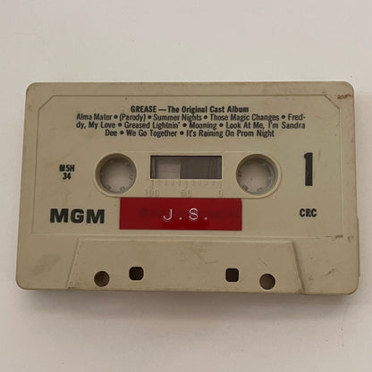 Grease - The Original Cast Album Soundtrack Cassette Tape TB6-OT2