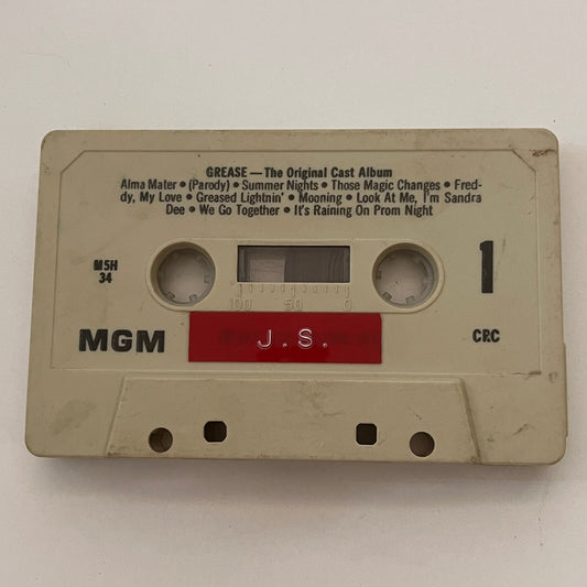 Grease - The Original Cast Album Soundtrack Cassette Tape TB6-OT2