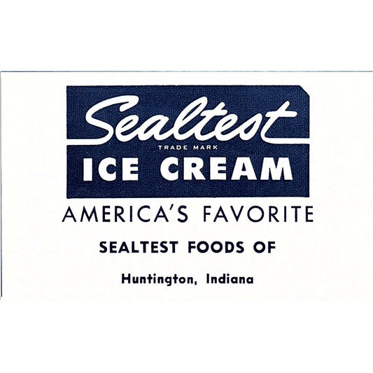 Sealtest Ice Cream Huntington Indiana 1964 Ad AG1-M6