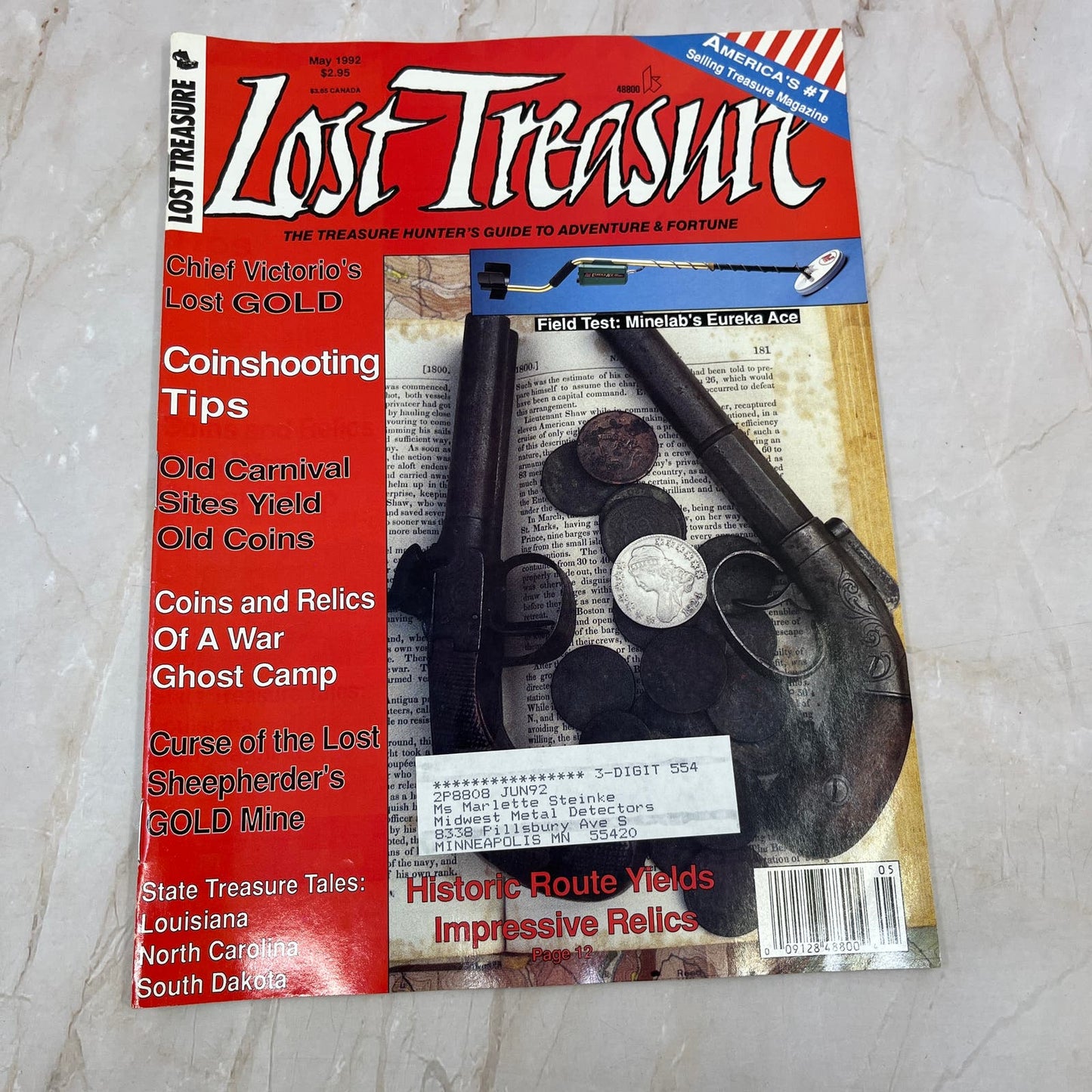 1992 May - Lost Treasure Magazine - Treasure Hunting Gold Prospecting M14