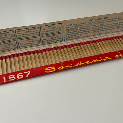 1967 Canada Jigsaw Puzzle Super-Long 15" Souvenir Vintage Matchbook TB7