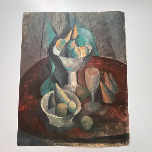Still Life With Pears - Pablo Picasso 1960s Lithograph Art Print V32-2-1