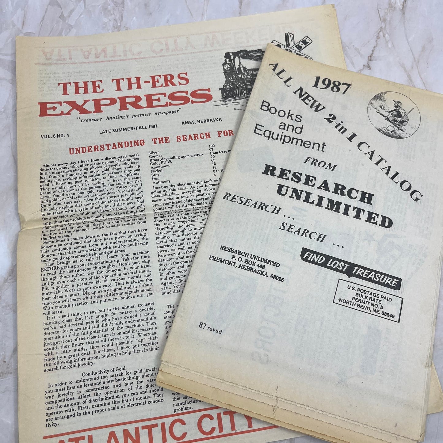 1987 Vol 6 No 4 TH-ers Express Treasure Hunting Newspaper Fremont NE M20