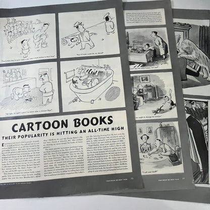 Cartoon Books Richard Taylor George Baker 4 Pages 1940s WWII Era Article V29-5