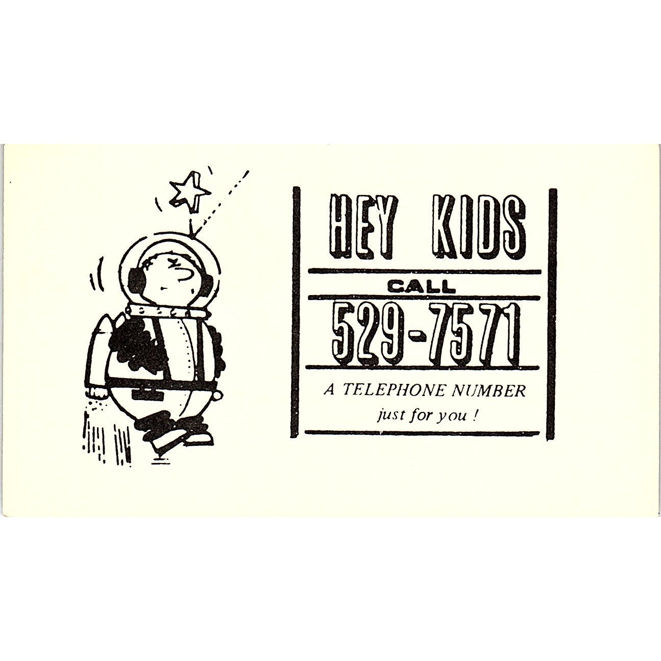 The Story Lady KHCB 105.7 FM Vintage Business Card TH2-B2