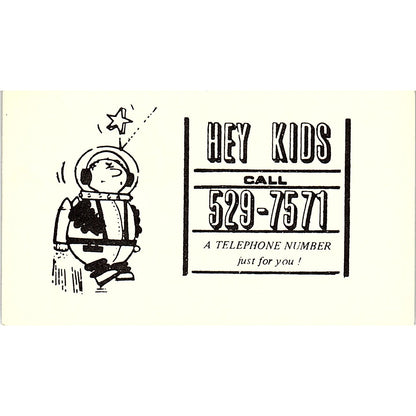 The Story Lady KHCB 105.7 FM Vintage Business Card TH2-B2