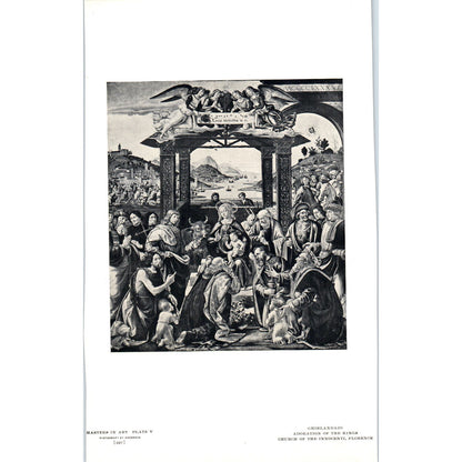 Adoration of the Kings - Ghirlandaio c1905 Art Print D16