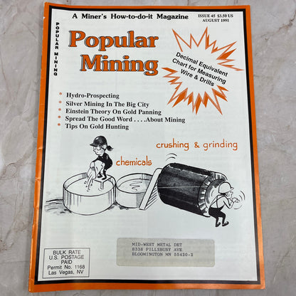 1991 Aug - Popular Mining Magazine - Treasure Hunting Gold Prospecting M19