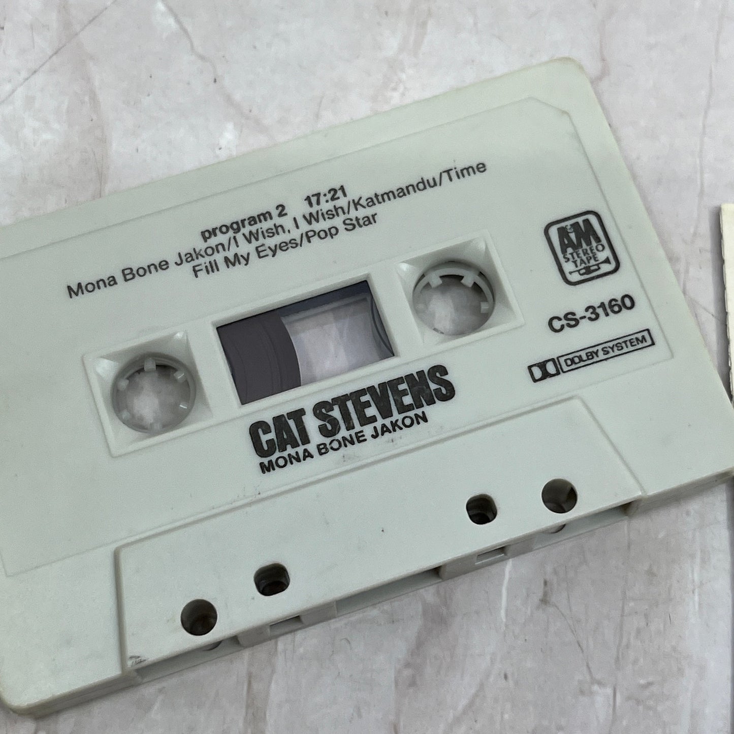 Cat Stevens Mona Bone Jakon Cassette Tape TH9-C2