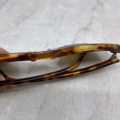 Vintage Aviator Style Acrylic Tortoiseshell & Gold Tone Sunglasses TH9-G2-7