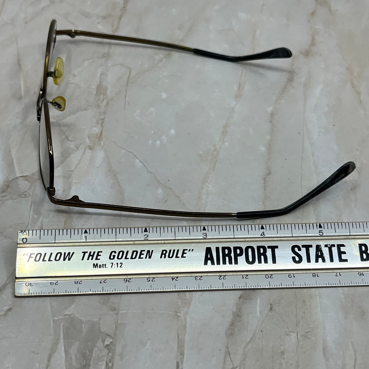 Vintage Oval Bronze Tone Sunglasses Eyeglasses Frames TE9-G2-11