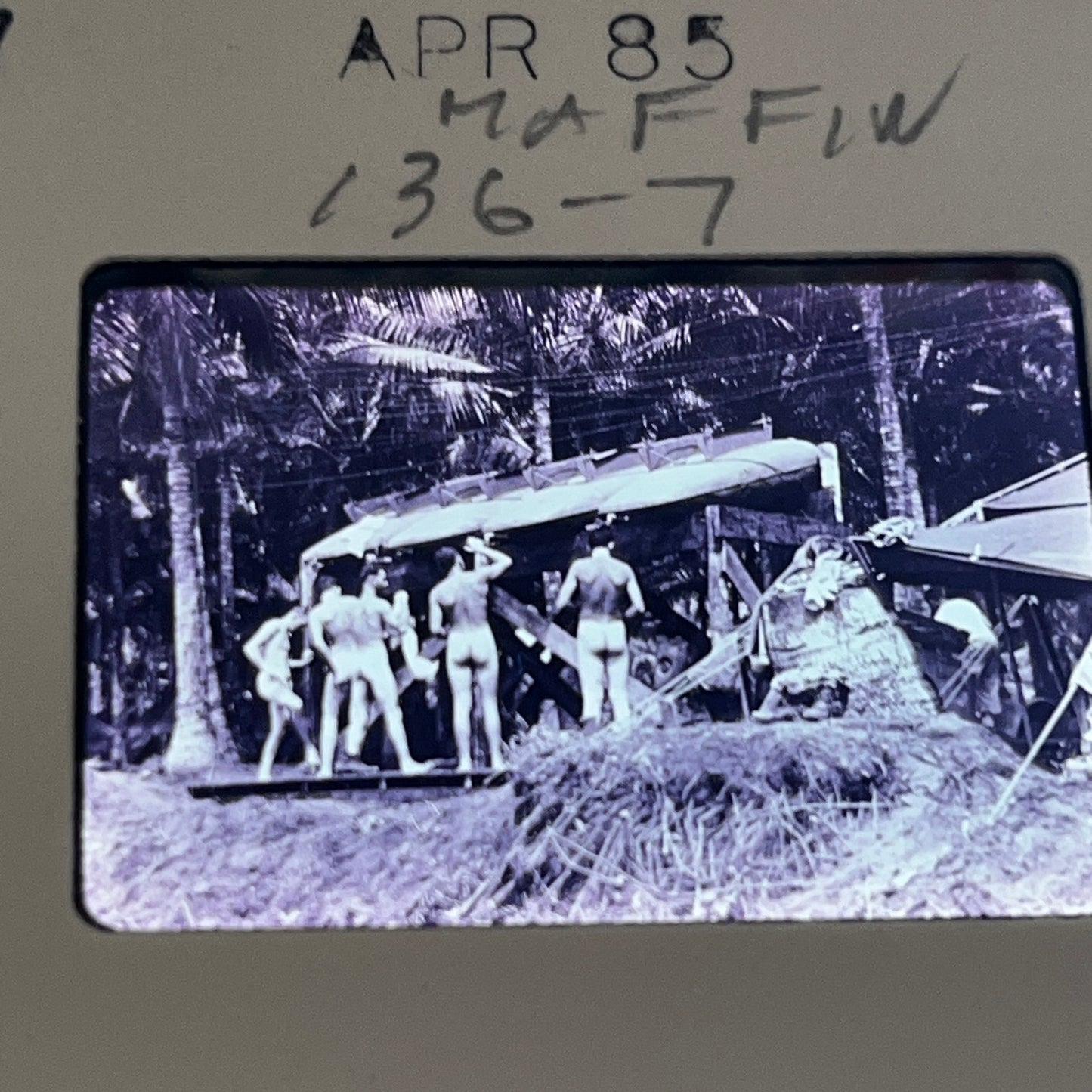 WWII 1940s - 12 Slides of United States Soldier at Maffin Bay TB8-SL1