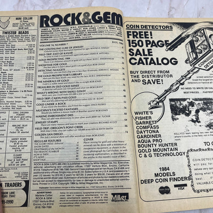 1984 July - Rock & Gem Magazine Gold Prospecting Rockhounding Jewelry M20
