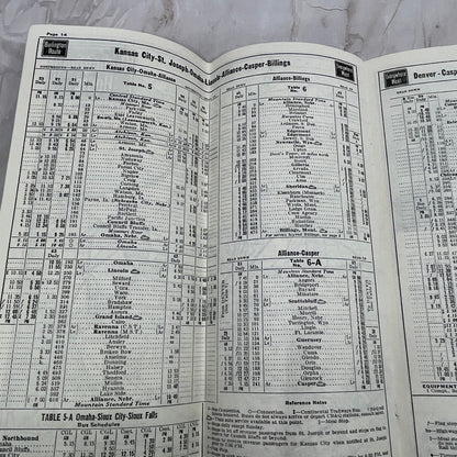 1962 Nov Burlington Route Railway Passenger Train Schedules Timetables TJ4-P1