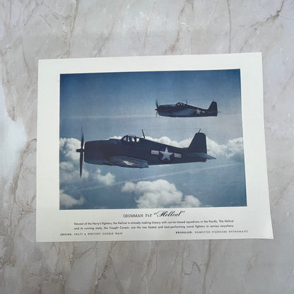 Grumman F6F Hellcat Pratt & Whitney Double Wasp Vintage Print 8x10 FL6-4
