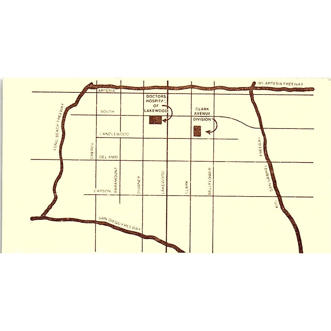 Doctors Hospital Of Lakewood Cheryl A. Robinson Lakewood CA Business Card SF3-B3