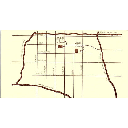 Doctors Hospital Of Lakewood Cheryl A. Robinson Lakewood CA Business Card SF3-B3