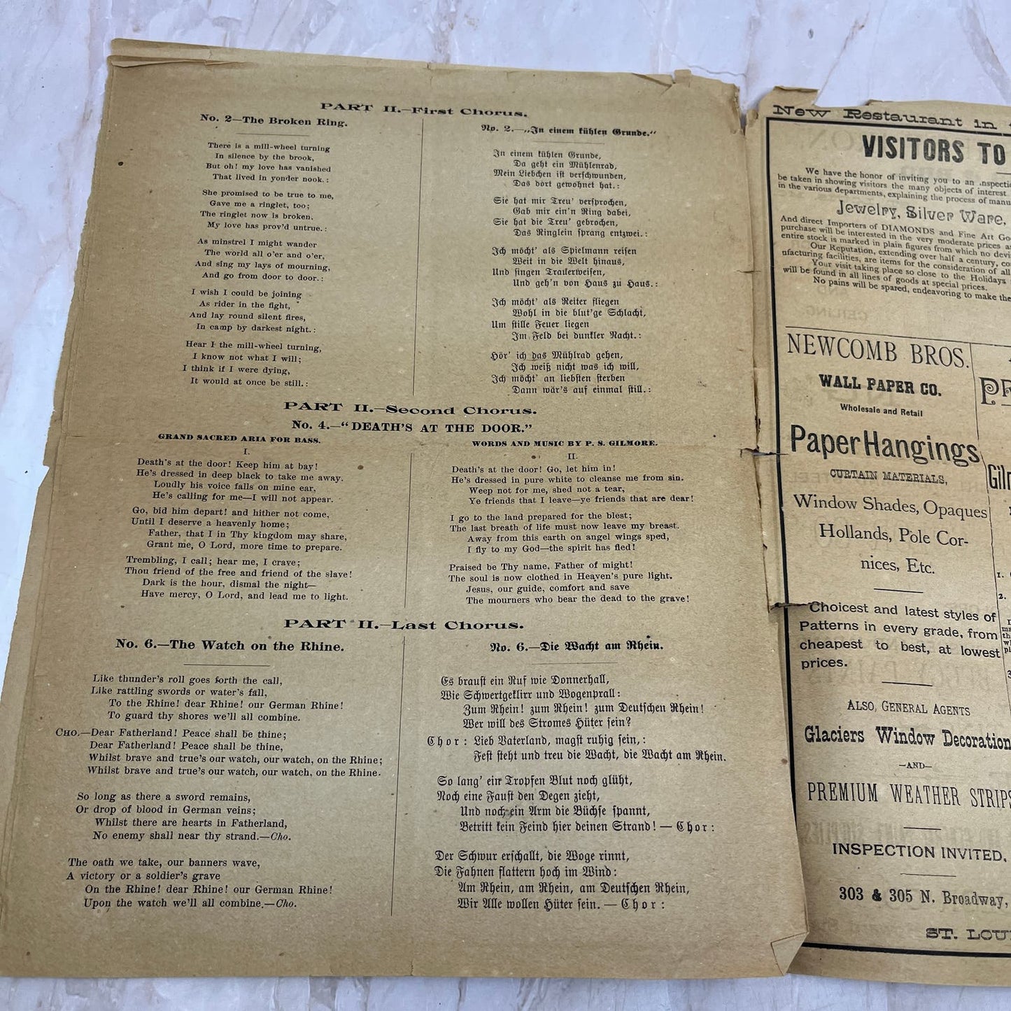 1886 St. Louis Exposition Musical Programme Friday Oct 22 1886 TI9-P4