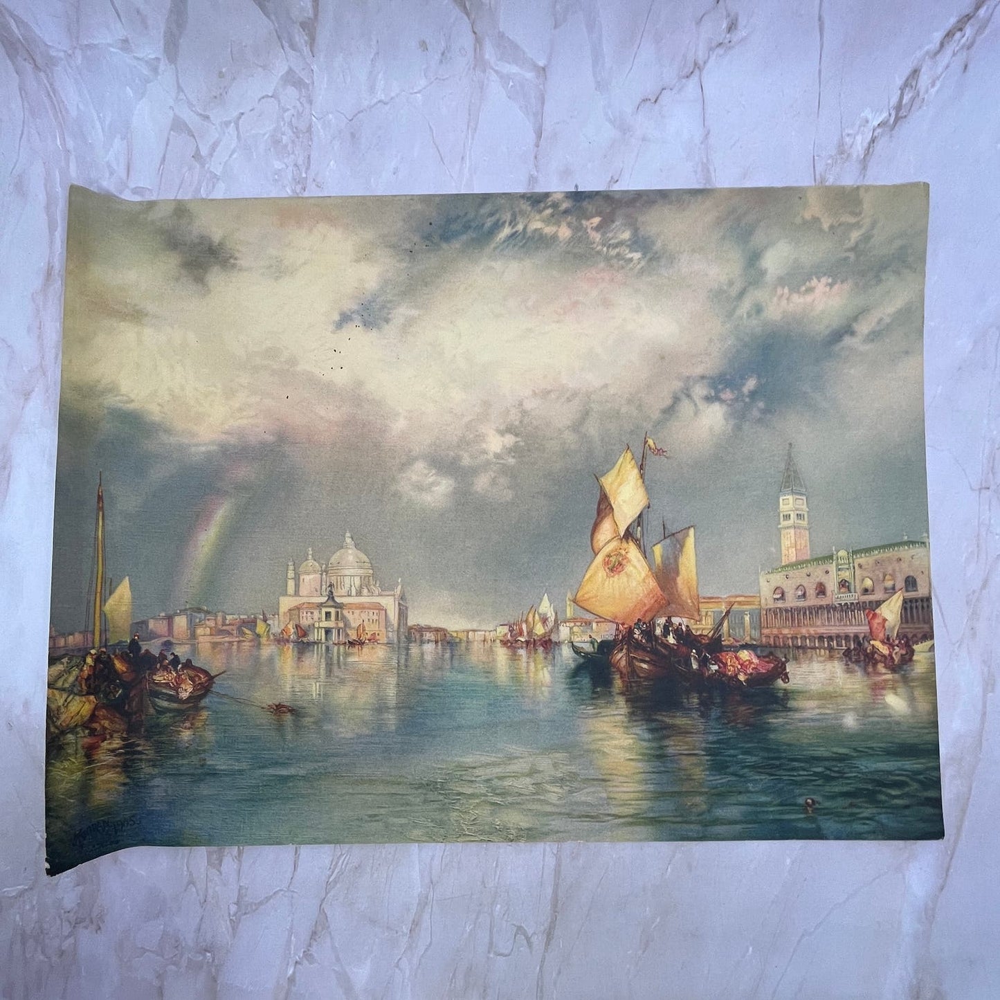 “Glorious Venice” By Moran Vintage Art Print Lithograph 12x16 FL6-4