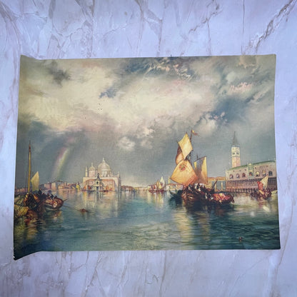 “Glorious Venice” By Moran Vintage Art Print Lithograph 12x16 FL6-4