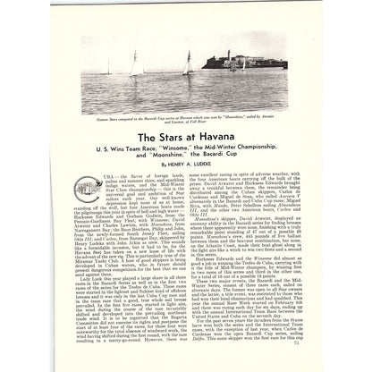 The Stars at Havana Henry A Ludeke 1932 Article V1-4