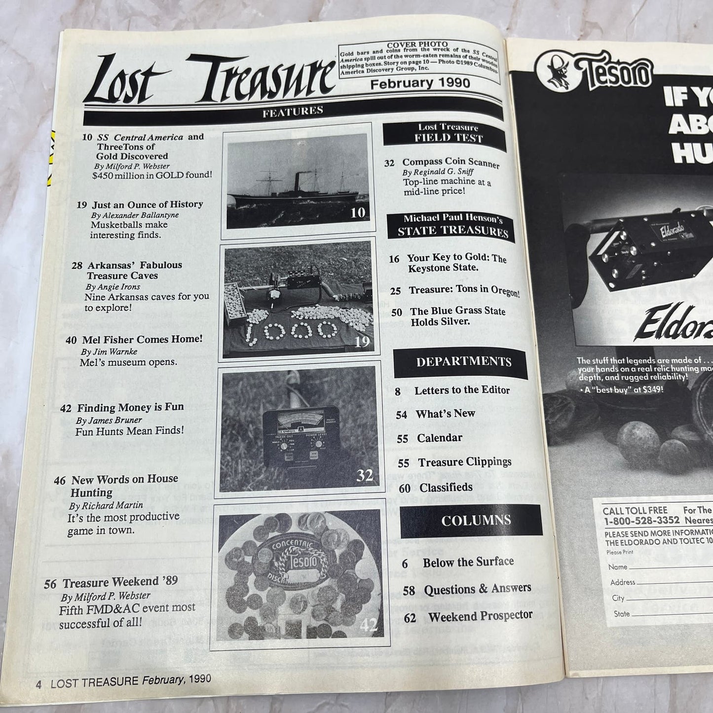 1990 Feb - Lost Treasure Magazine - Treasure Hunting Gold Prospecting M14