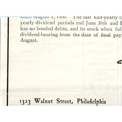 Industrial Savings and Loan Co Broadway New York 1903 Magazine Ad AF7-E4