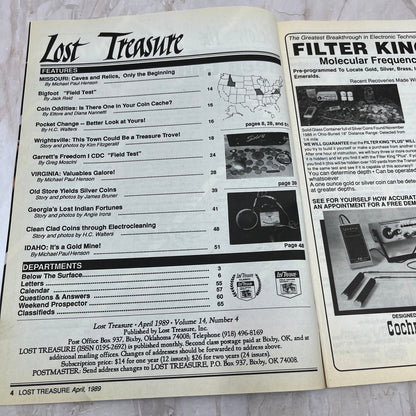 1989 April - Lost Treasure Magazine - Treasure Hunting Gold Prospecting M14