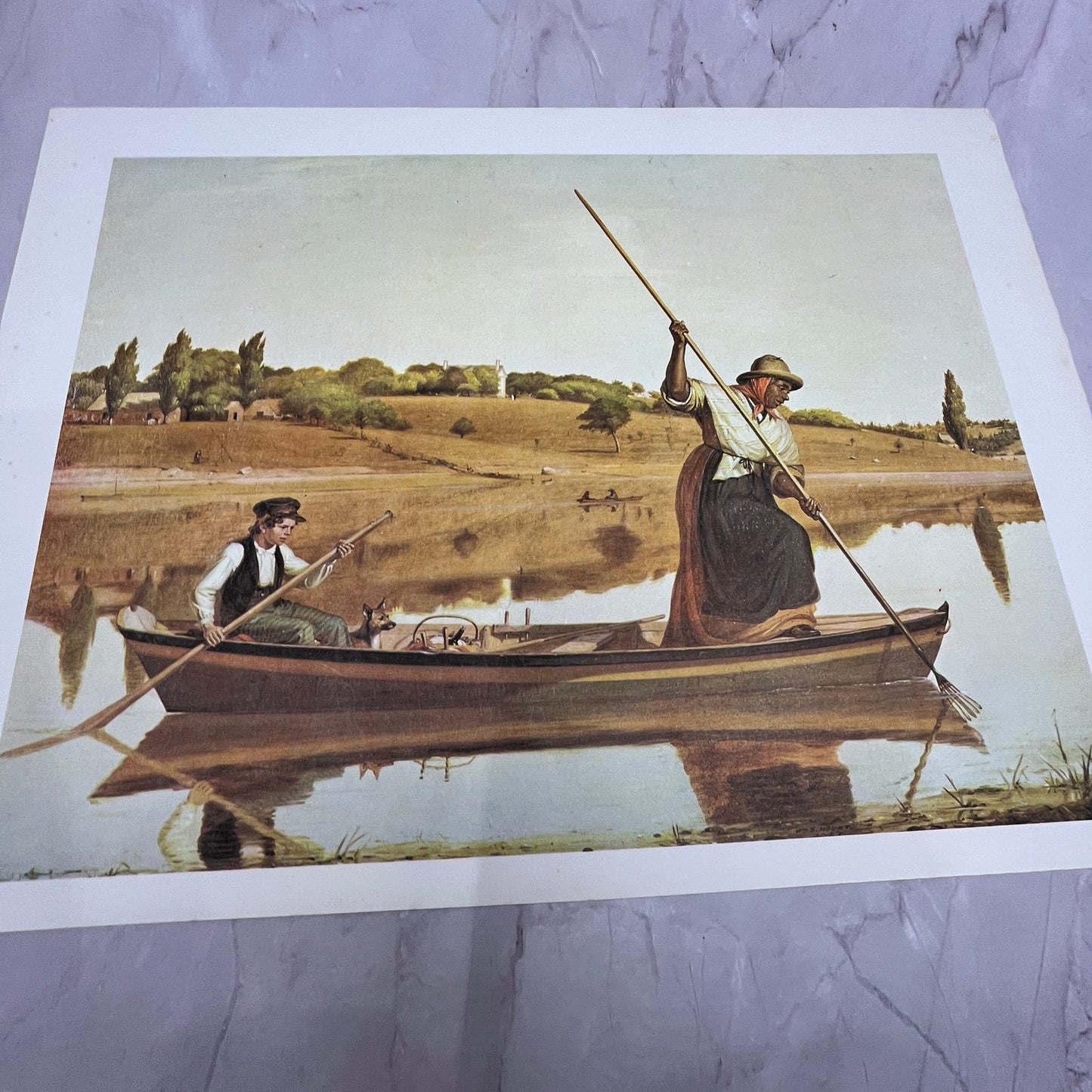 Eel Spearing at Setauket William Sidney Mount Vintage 11x14" Art Print V21
