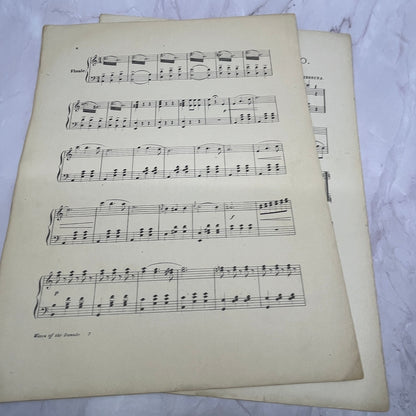 Danube Waves Waltz by Ivanovici 1902 Sheet Music V16