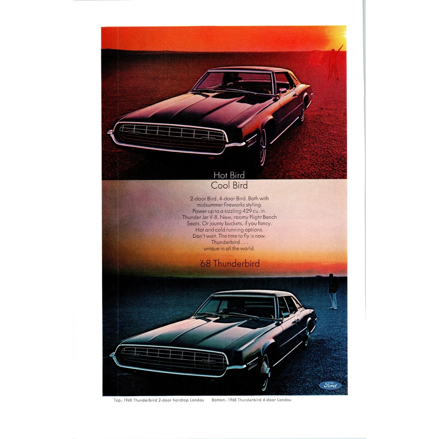 1968 Ford Thunderbird Landau Automobile Car - Vintage Magazine Ad D20