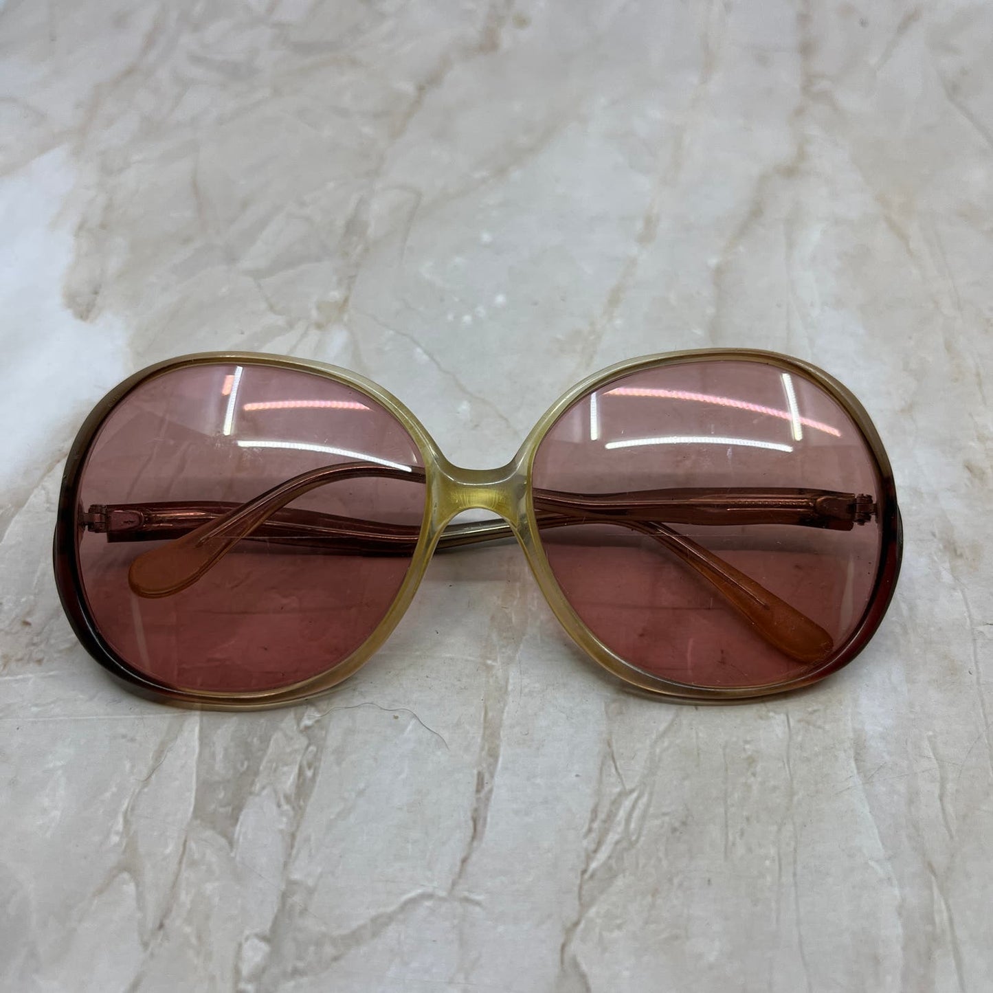 Retro Oversize DVF Diane Von Furstenberg Drop Arm Sunglasses Eyeglasses TD5G3-8